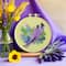 6" Lavender Needle Felting Kit with Hoop by Loops & Threads®